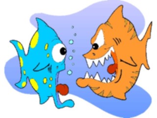 Sticker Custom Preview Image #020014 Animals Cartoons Fish Mean2