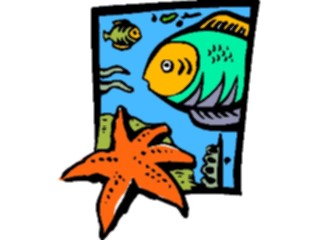 Sticker Custom Preview Image #020025 Animals Cartoons Fish Sand Dollar Design