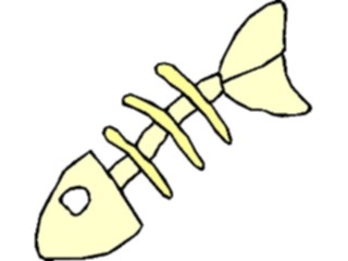 Sticker Custom Preview Image #020032 Animals Cartoons Fish Skeleton3