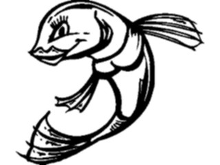 Sticker Custom Preview Image #020035 Animals Cartoons Fish Smiling2