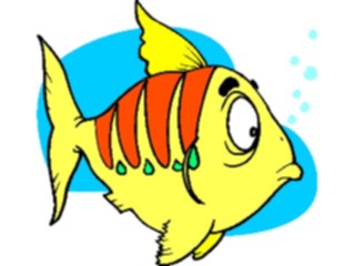 Sticker Custom Preview Image #020041 Animals Cartoons Fish Surprised