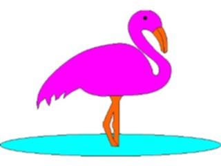 Sticker Custom Preview Image #020055 Animals Cartoons Flamingo01