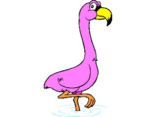 Sticker Custom Preview Image #020057 Animals Cartoons Flamingo03