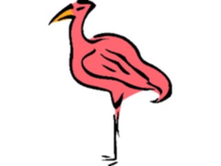 Sticker Custom Preview Image #020058 Animals Cartoons Flamingo04
