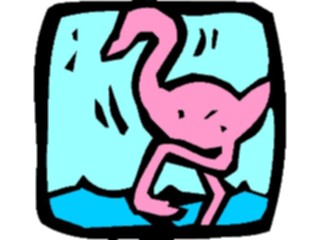 Sticker Custom Preview Image #020059 Animals Cartoons Flamingo05