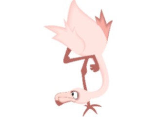 Sticker Custom Preview Image #020064 Animals Cartoons Flamingo10
