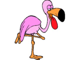 Sticker Custom Preview Image #020066 Animals Cartoons Flamingo12