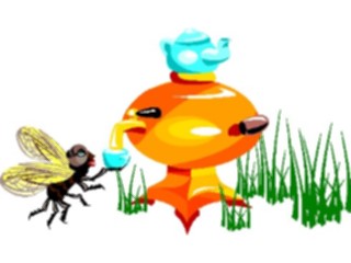 Sticker Custom Preview Image #020087 Animals Cartoons Fly Coffee Machine