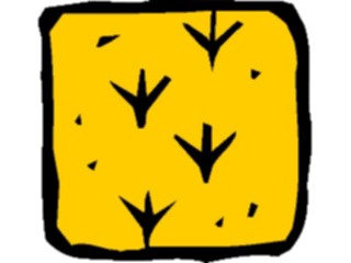 Sticker Custom Preview Image #020097 Animals Cartoons Footprints Bird