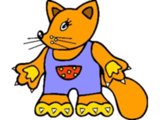 Sticker Custom Preview Image #020104 Animals Cartoons Fox06