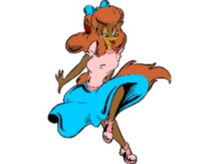 Sticker Custom Preview Image #020119 Animals Cartoons Fox Dancing