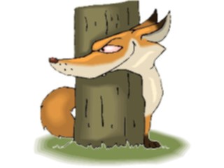 Sticker Custom Preview Image #020137 Animals Cartoons Fox Sneaky1