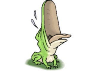Sticker Custom Preview Image #020180 Animals Cartoons Frog Croaking1