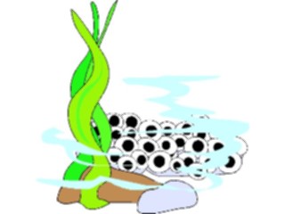 Sticker Custom Preview Image #020187 Animals Cartoons Frog Eggs