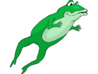 Sticker Custom Preview Image #020195 Animals Cartoons Frog Leaping4