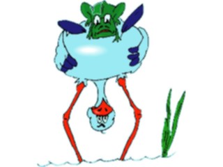 Sticker Custom Preview Image #020200 Animals Cartoons Frogon Stork