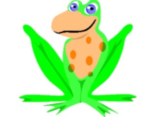 Sticker Custom Preview Image #020208 Animals Cartoons Frog Smiling2