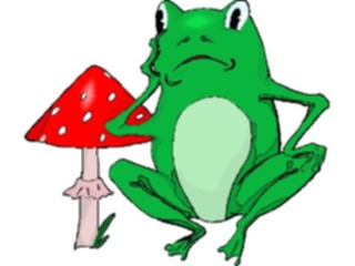Sticker Custom Preview Image #020212 Animals Cartoons Frog Thinking