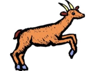 Sticker Custom Preview Image #020221 Animals Cartoons Gazelle