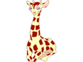 Sticker Custom Preview Image #020238 Animals Cartoons Giraffe09