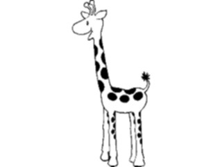 Sticker Custom Preview Image #020253 Animals Cartoons Giraffe Looking
