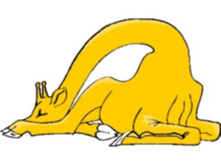 Sticker Custom Preview Image #020257 Animals Cartoons Giraffe Sleeping