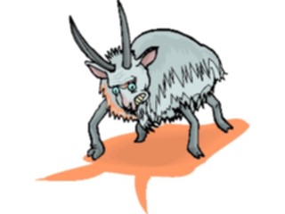 Sticker Custom Preview Image #020269 Animals Cartoons Goat Angry