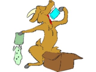 Sticker Custom Preview Image #020274 Animals Cartoons Goat Eating
