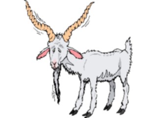 Sticker Custom Preview Image #020281 Animals Cartoons Goat Old