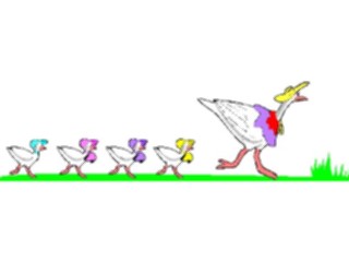 Sticker Custom Preview Image #020303 Animals Cartoons Goose Family2