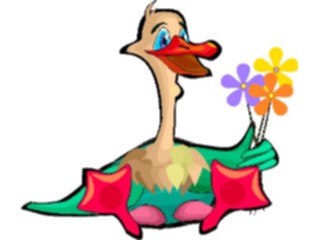 Sticker Custom Preview Image #020307 Animals Cartoons Goose Happy1