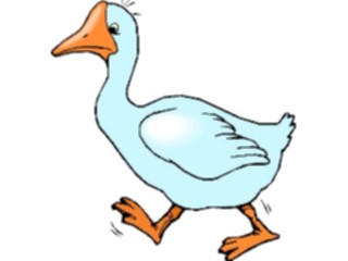 Sticker Custom Preview Image #020313 Animals Cartoons Goose Walking2