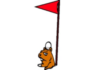 Sticker Custom Preview Image #020318 Animals Cartoons Gopher Golf Course