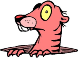 Sticker Custom Preview Image #020320 Animals Cartoons Gopher Scared