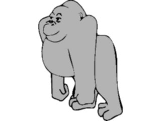 Sticker Custom Preview Image #020325 Animals Cartoons Gorilla1