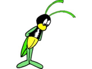 Sticker Custom Preview Image #020338 Animals Cartoons Grasshopper2
