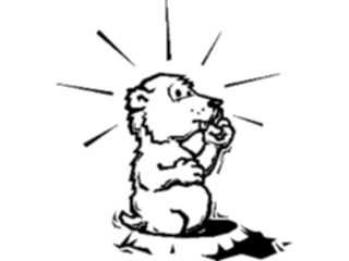 Sticker Custom Preview Image #020343 Animals Cartoons Groundhog1