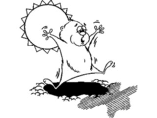 Sticker Custom Preview Image #020344 Animals Cartoons Groundhog2
