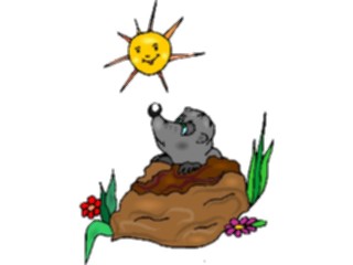Sticker Custom Preview Image #020348 Animals Cartoons Groundhog6