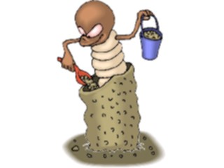 Sticker Custom Preview Image #020351 Animals Cartoons Grub Building Nest