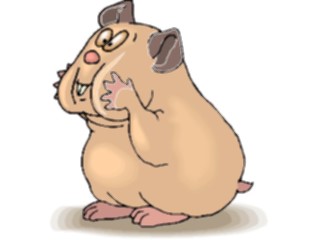 Sticker Custom Preview Image #020355 Animals Cartoons Hamster Big Cheeks1