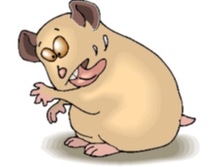 Sticker Custom Preview Image #020357 Animals Cartoons Hamster Cleaning Self
