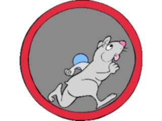 Sticker Custom Preview Image #020359 Animals Cartoons Hamsteron Wheel