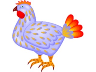 Sticker Custom Preview Image #020379 Animals Cartoons Hen3