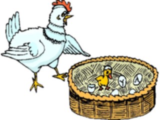 Sticker Custom Preview Image #020384 Animals Cartoons Hen Mother3