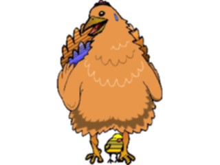 Sticker Custom Preview Image #020388 Animals Cartoons Henwith Chick1