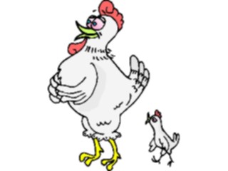 Sticker Custom Preview Image #020389 Animals Cartoons Henwith Chick2