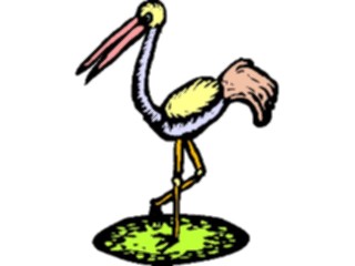 Sticker Custom Preview Image #020392 Animals Cartoons Heron