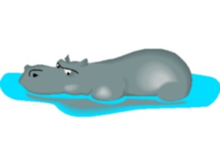 Sticker Custom Preview Image #020398 Animals Cartoons Hippo04