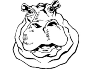 Sticker Custom Preview Image #020399 Animals Cartoons Hippo05